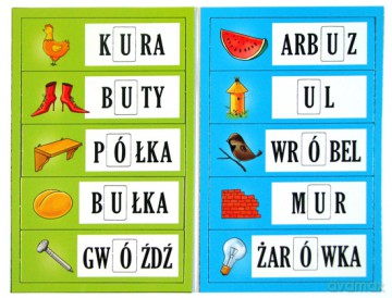 Puzzle ortograficzne u i ó [GRA]