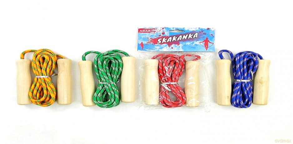 Skakanka sznurek, drewniane rączki 454439