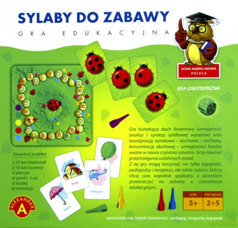 Sylaby do zabawy - gra logopedyczna [GRA]