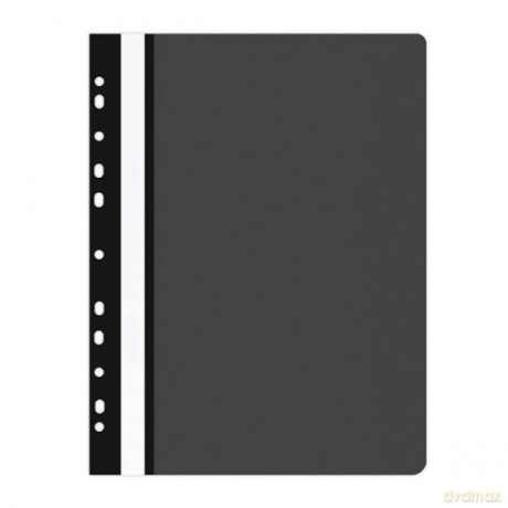 Skoroszyt OFFICE PRODUCTS PP A4 miękki 100/170mikr. wpinany, czarny