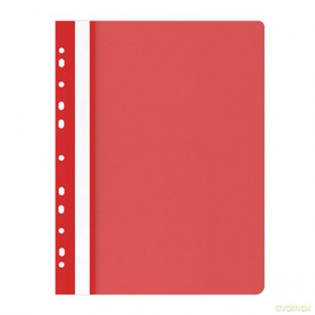 Skoroszyt OFFICE PRODUCTS PP A4 miękki 100/170mikr.wpinany, czerwony