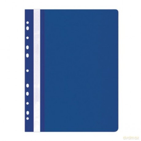 Skoroszyt OFFICE PRODUCTS PP A4 miękki 100/170mikr.wpinany, granatowy