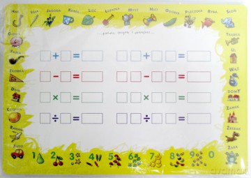 Tablica suchościeralna - rozmiar mały B4 [GRA]