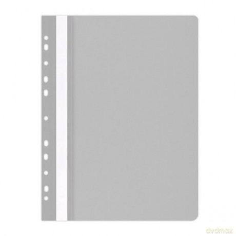 Skoroszyt OFFICE PRODUCTS PP A4 miękki 100/170mikr.wpinany, szary 1 szt.