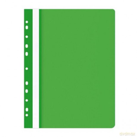 Skoroszyt OFFICE PRODUCTS PP A4 miękki 100/170mikr.wpinany, zielony
