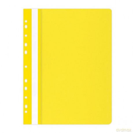 Skoroszyt OFFICE PRODUCTS PP A4 miękki 100/170mikr.wpinany, żółty