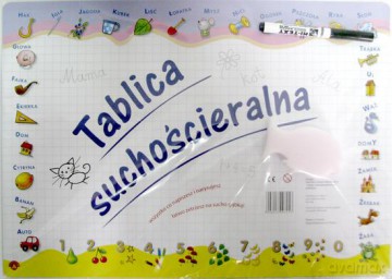 Tablica suchościeralna - rozmiar średni B3 [GRA]