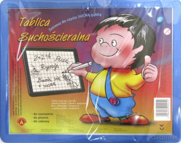 Tablica suchościeralna z ramką - rozmiar mały [GRA]