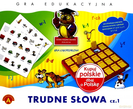 Trudne słowa - cz. 1 - gra logopedyczna [GRA]