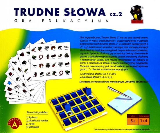 Alexander Gra Trudne słowa - cz. 2 - gra logopedyczna [GRA]