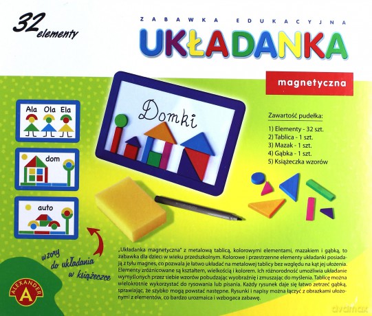 Układanka magnetyczna z tablicą [GRA]