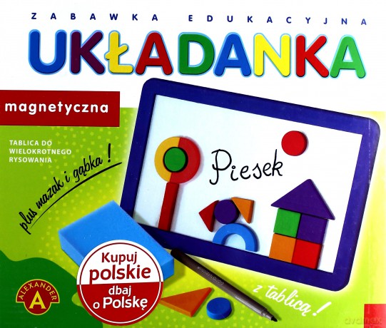 Układanka magnetyczna z tablicą [GRA]