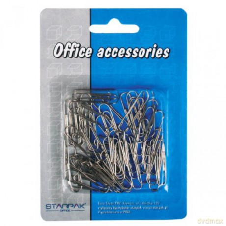 Spinacz metalowy 28 srebrny 50szt.