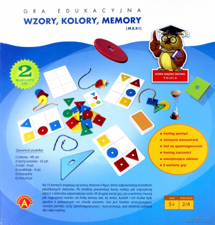Wzory, kolory, memory - MAXI [GRA]