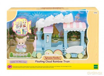 Sylvanian Families Tęczowy pociąg z płynąca chmurką 5702 [FIGURKA]