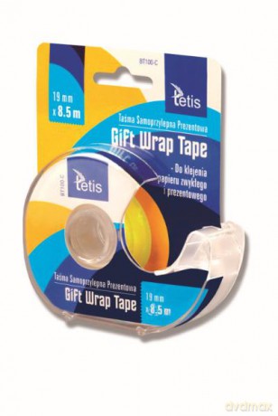 Taśma z podajnikiem 19mmx8,5m Gift Wrap Tape BT100-C