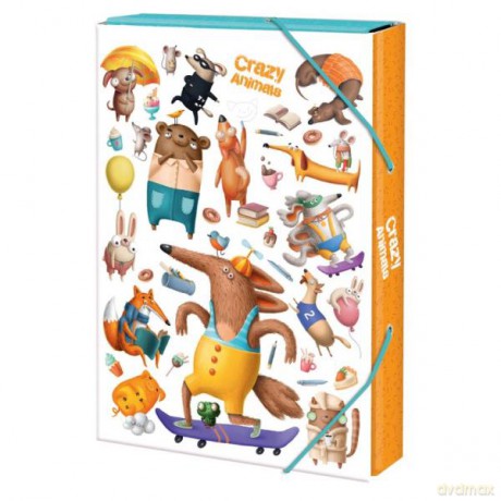 Teczka A4 4 cm Crazy Animals