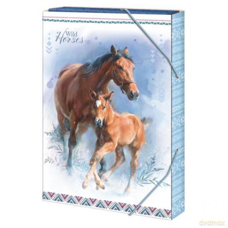 Teczka A4 4 cm Wild horses