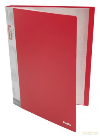 Teczka A4 40 koszulek clear book czerwona PAT6404