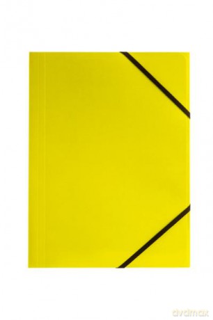 Teczka A4 z gumką narożną limonka