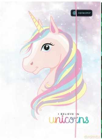 Teczka A4 z gumką Pixel&Unicorn
