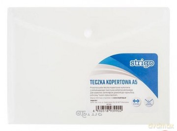 Teczka kopertowa PP A5 pozioma transparentna