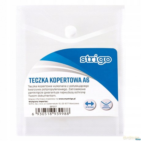 Teczka kopertowa PP A6 pionowa