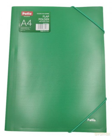 Teczka na gumkę A4 zielona PAT4003/N/05