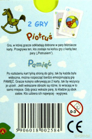 Karty Piotruś PAMIĘĆ Alexander [GRA]