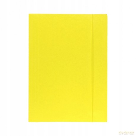 Teczka z gumką A4 karton, lakier 390g mix kolorów fluo Office Products