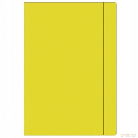 Teczka z gumką A4+ Fluo żółta