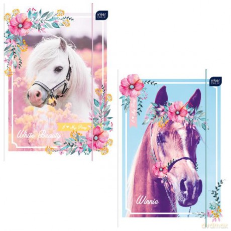 Teczka z gumką A4+ LUX Pony,