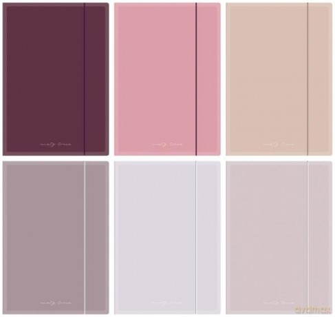Teczka z gumką A4+ mat Nude mix