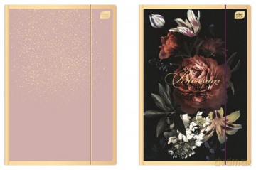 Teczka z gumką A4+ Satin Gold Blossom mix
