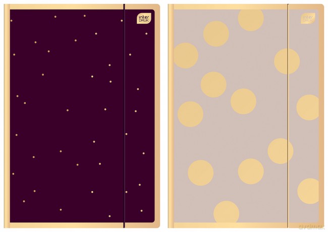 Teczka z gumką A4+ Satin Gold Dots mix