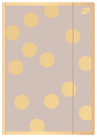Teczka z gumką A4+ Satin Gold Dots mix