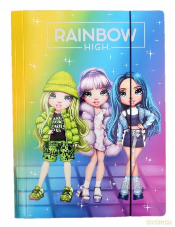 Teczka z gumką RAINBOW HIGH A4
