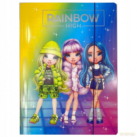 Teczka z gumką RAINBOW HIGH A4