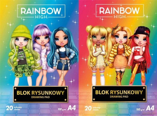 Teczka z gumką RAINBOW HIGH A4
