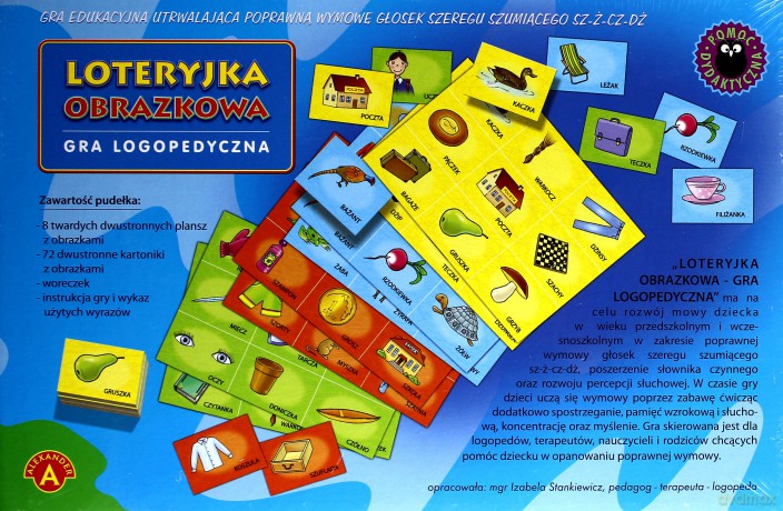 Loteryjka obrazkowa - gra logopedyczna [GRA]