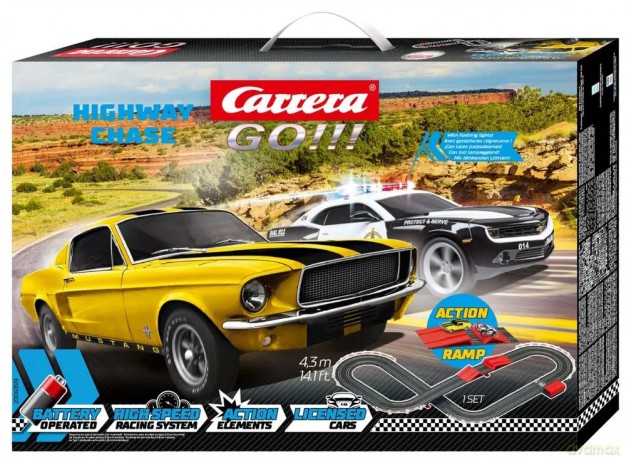 Tor GO!!! Highway Chase 4,3m + skocznia 63519 Carrera