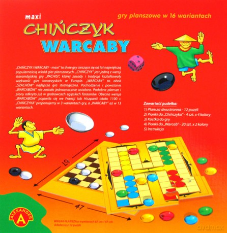Chińczyk, Warcaby - MAXI [GRA PLANSZOWA]