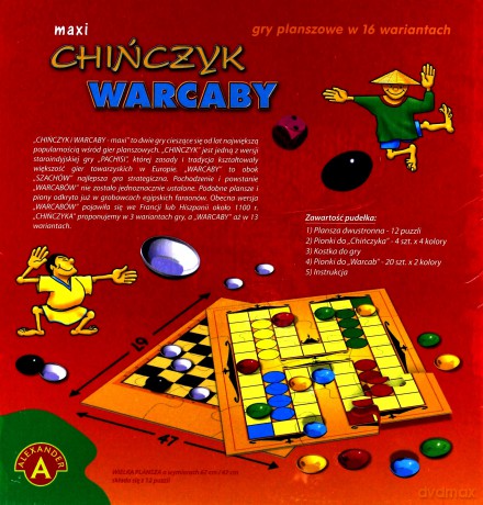 Chińczyk, Warcaby - MAXI [GRA PLANSZOWA]