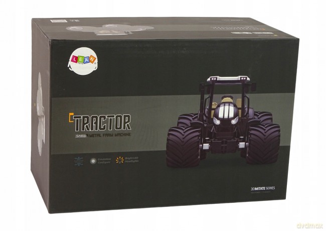 Traktor Zdalnie Sterowany R/C Czarny 2,4G Metal 13344