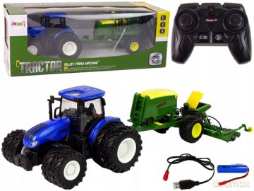 Traktor zdalnie sterowany w skali 1:24 z akcesoriami 13347