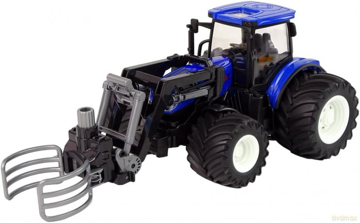 Traktor Zdalnie Sterowany z Chwytnikiem Niebieski 13348