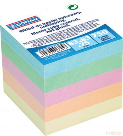 Wkład do kostki DONAU 83x83x75mm, nieklejony, mix kolorów
