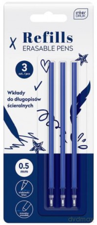 Wkłady do długopisu ścieralnego 3szt