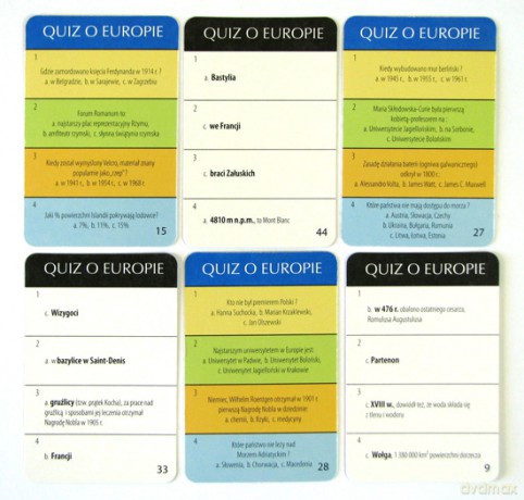 MINI Quiz o Europie [GRA PLANSZOWA]