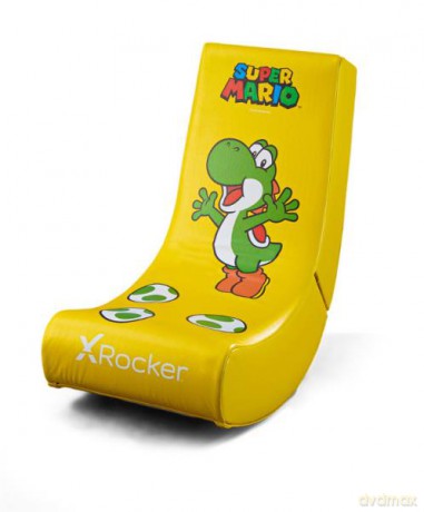 X Rocker Oficjalnie licencjonowany Nintendo Video Rocker - kolekcja Super Mario ALL-STAR Yoshi 2020095 promo fotel gamingowy